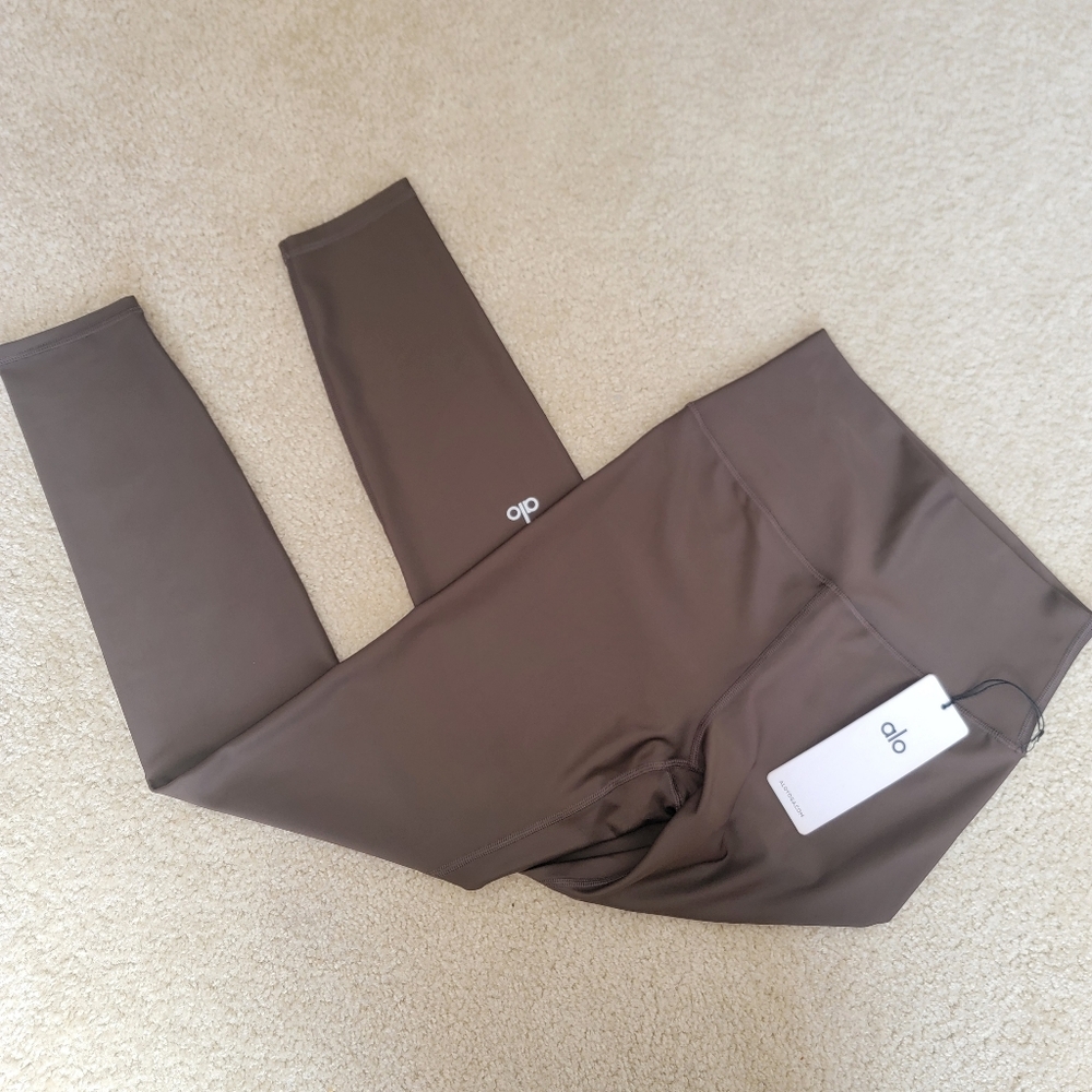 ALO 7/8 High-Waist Airlift Legging Espresso NWT L